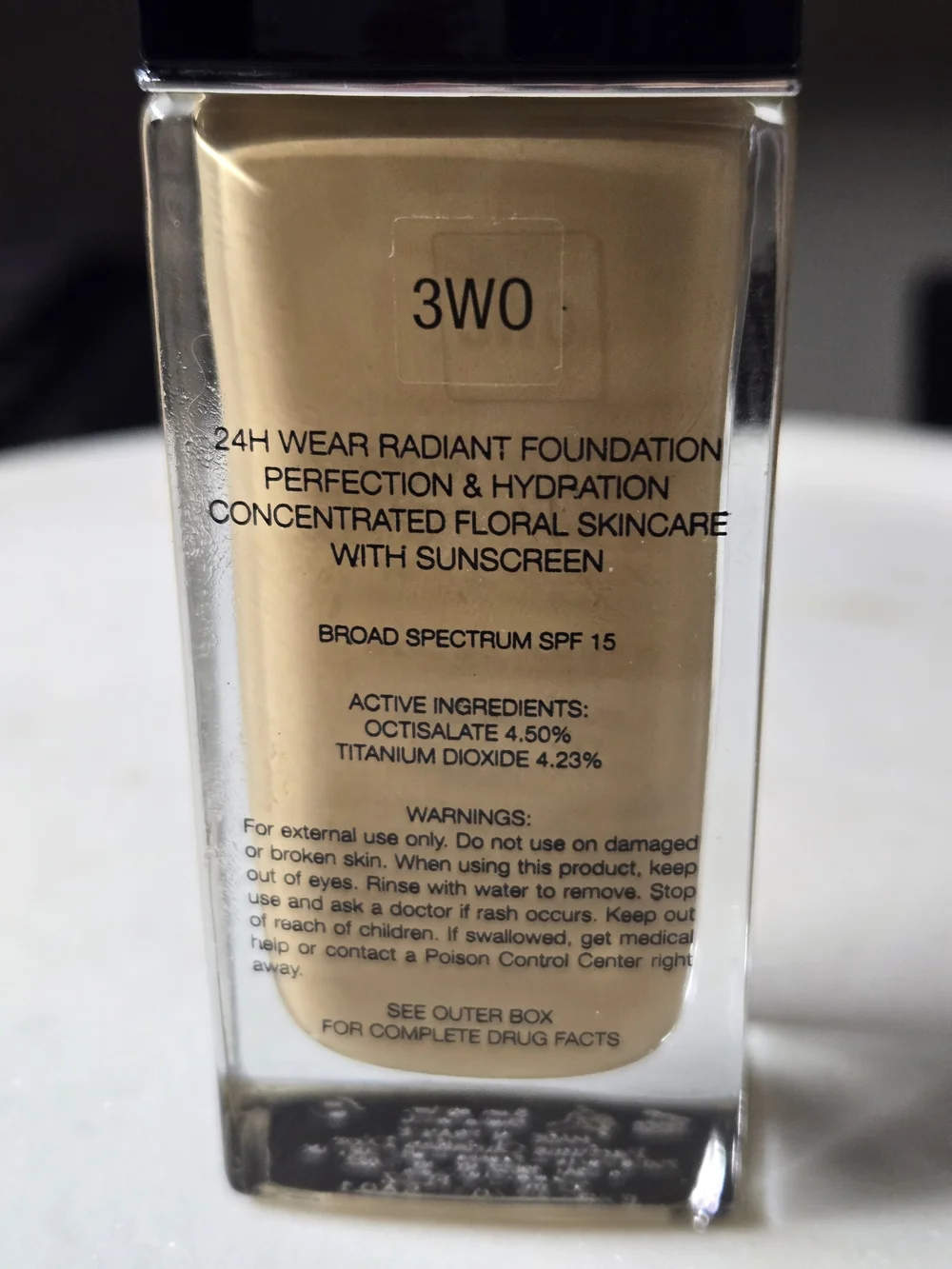 Dior Forever Skin Glow 24H Wear Radiant Foundation - 3W0 Warm Olive (NWOB)
